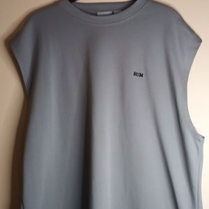 Gray Sleeveless T-Shirt XL